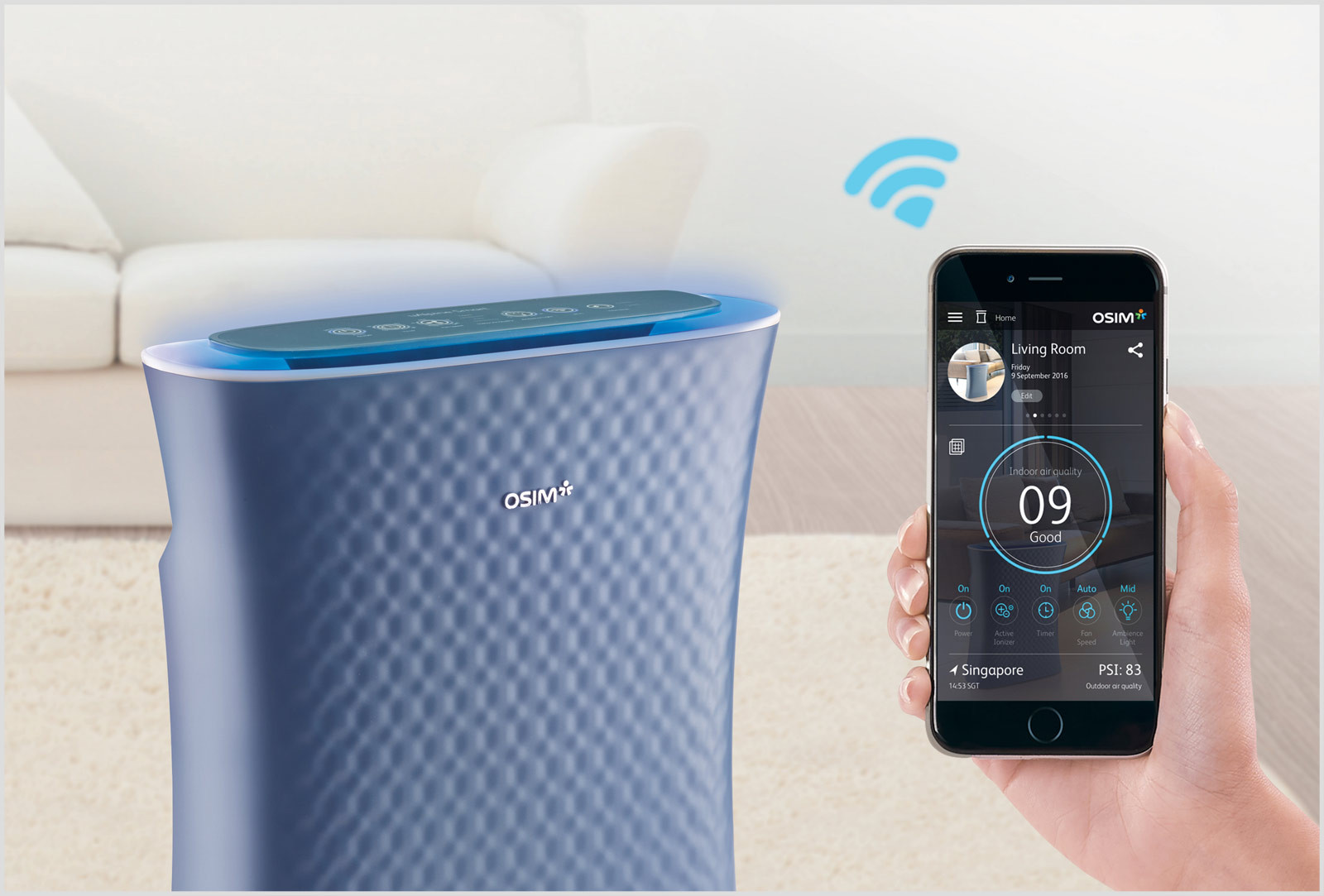 Smart purifier. Smart Air u-Health.